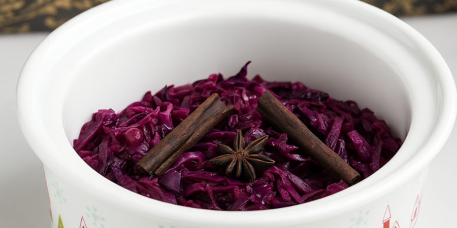 Varză roșie călită cu portocală și mirodenii